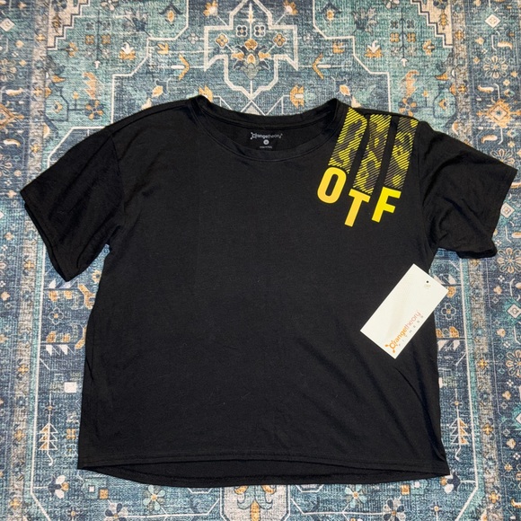 🆕Cropped ORANGETHEORY T-Shirt, Size Medium - Picture 2 of 12